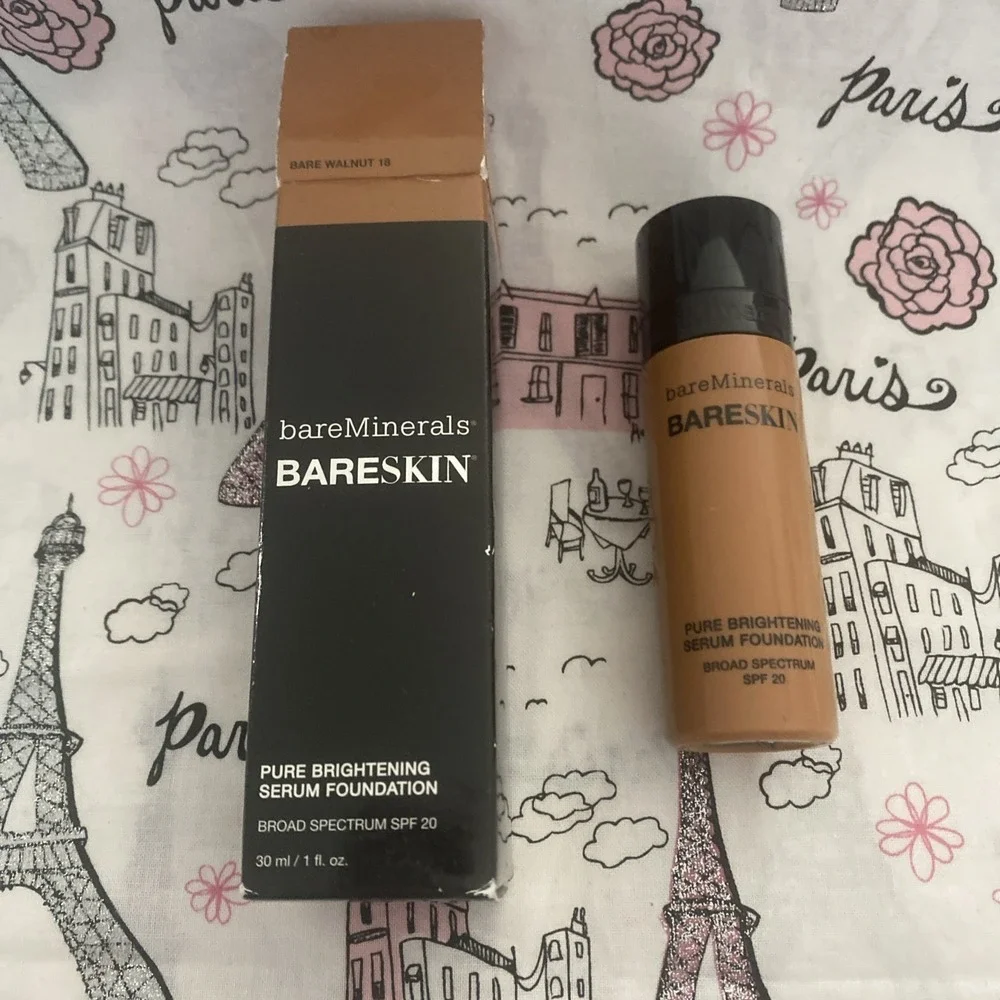 BareMinerals Bareskin Pure Brightening Serum Foundation - No. 18 Bare‎ Walnut